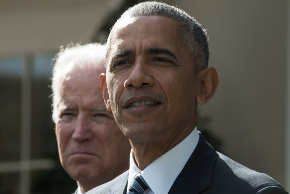 US President Barack Obama(R together with Vice President Joe Biden) on November 9, 2016. (Nicholas Kamm/AFP/Getty Images)