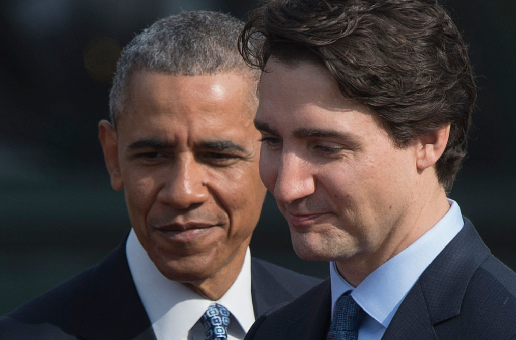 Canada's Prime Minister Justin Trudeau and US President Barack Obama at the White House in March 2016. Their joint-statement banning offshore Arctic drilling is being praised by environmental groups around the world. (Mandel Ngan/AFP/Getty Images)