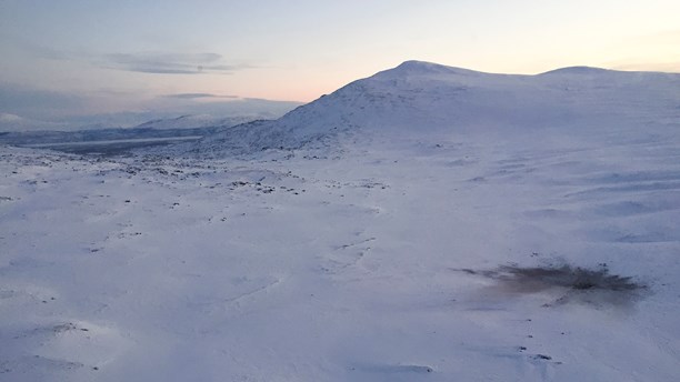 Where the plane went down. (Marja Påve/ Sameradion - Radio Sweden)