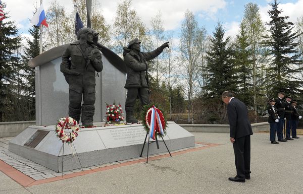 russias-foreign-minister-visits-lend-lease-monument-in-fairbanks