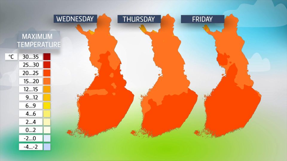 A week of aboveaverage temperatures in Finland Eye on the Arctic
