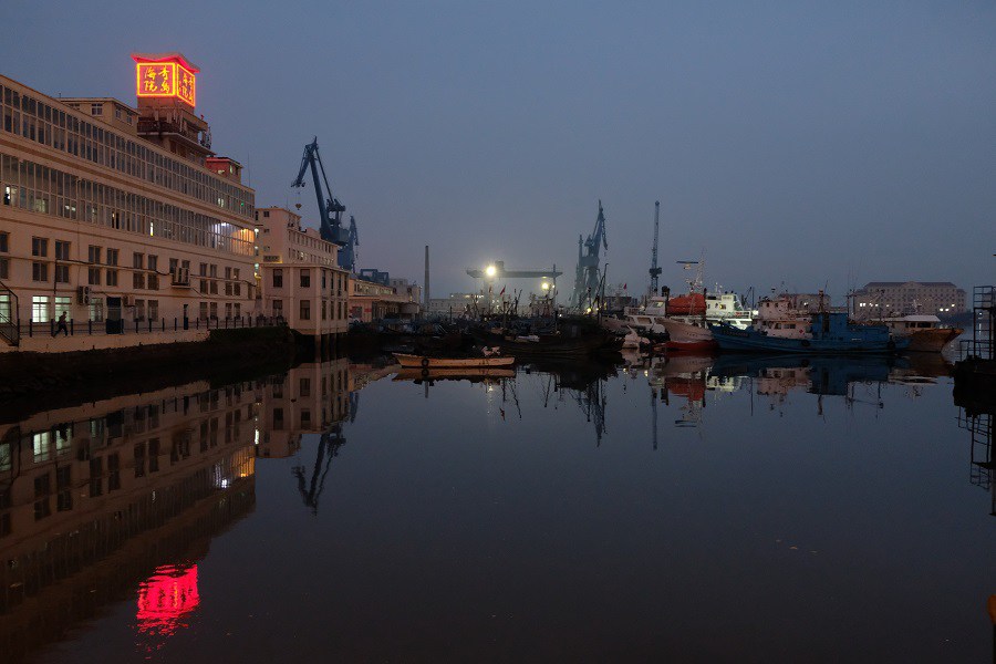 The port of Qingdao