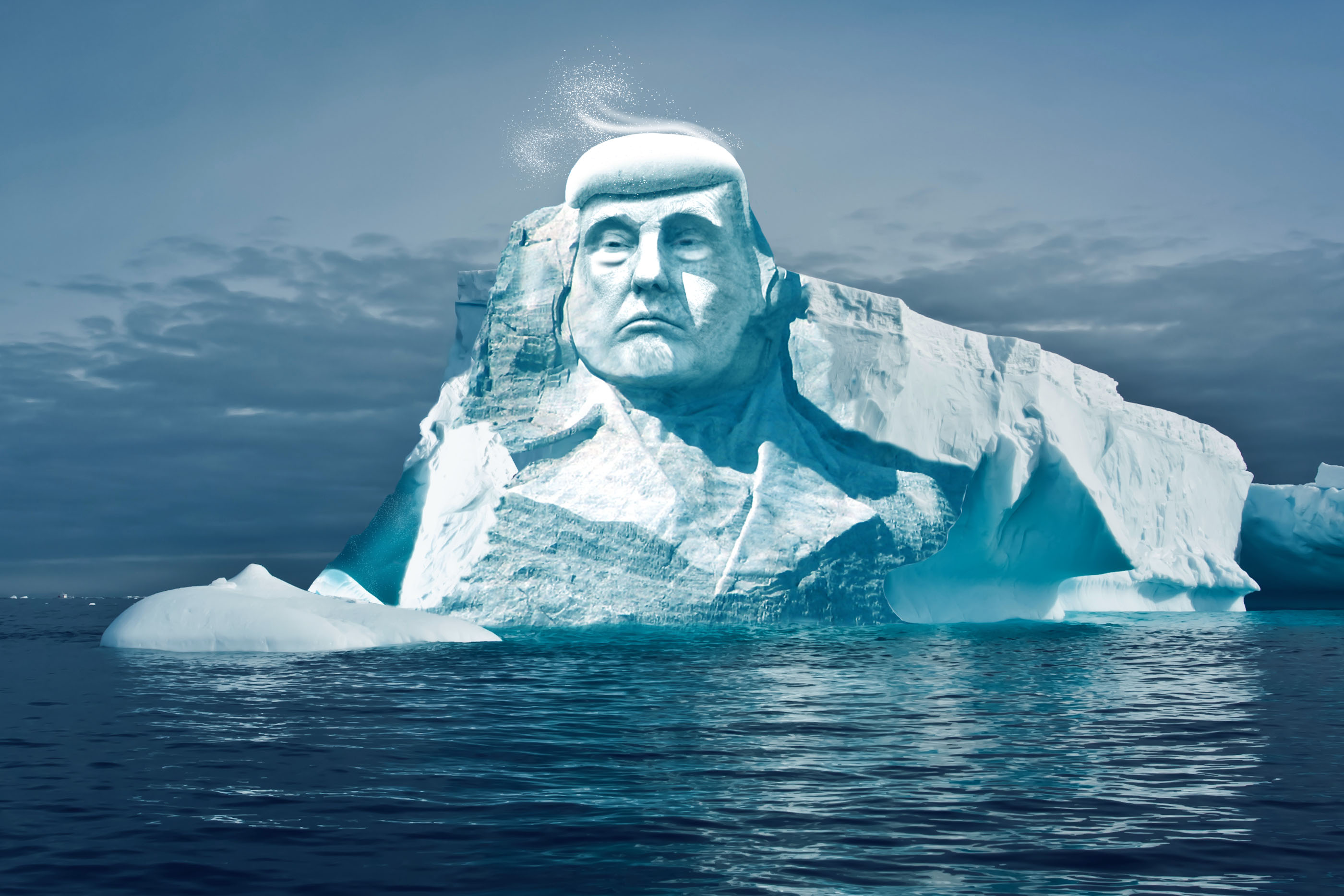 Finnish activists to carve giant Trump sculpture on melting glacier