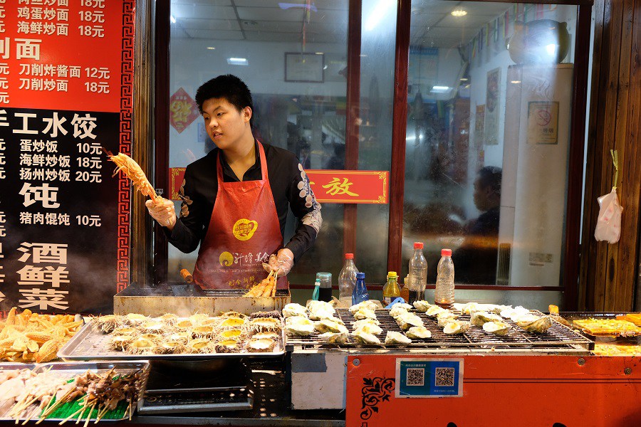 The seafood market at Qingdao