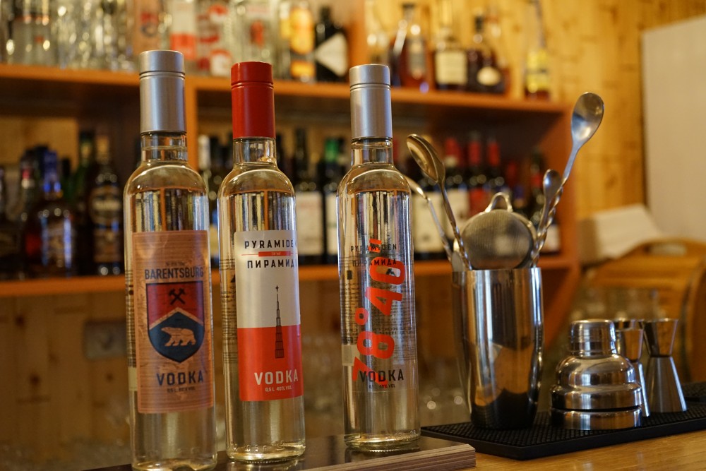 Both Barentsburg and Pyramiden have their own vodka brands. (Thomas Nilsen/The Independent Barents Observer)