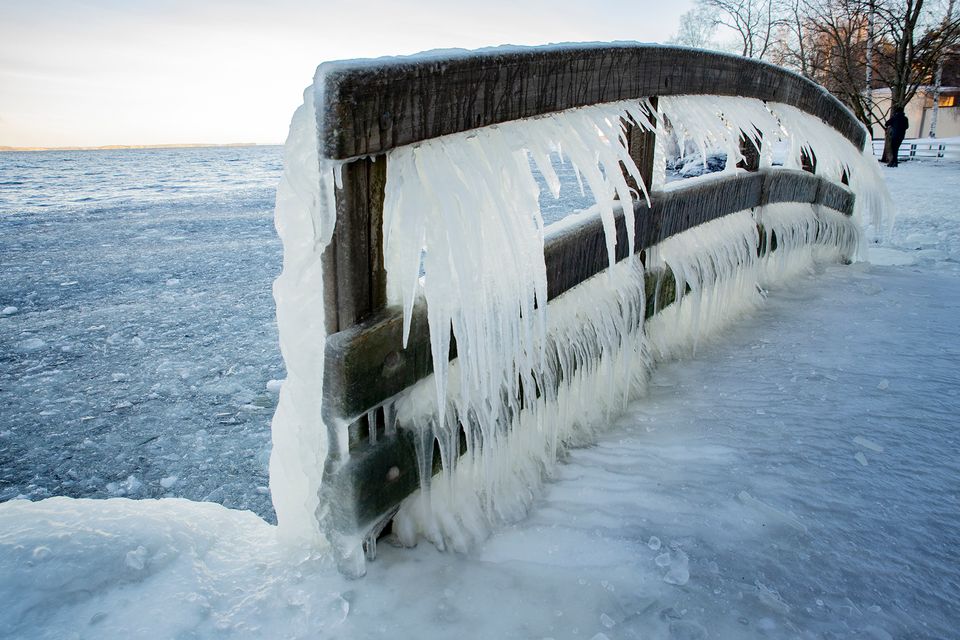 Last week, snow and ice transformed landscapes around Näsiärvi Lake in Tempere, southern Finland, but the ice cover remains thin nationwide. (Antti Eintola/Yle)