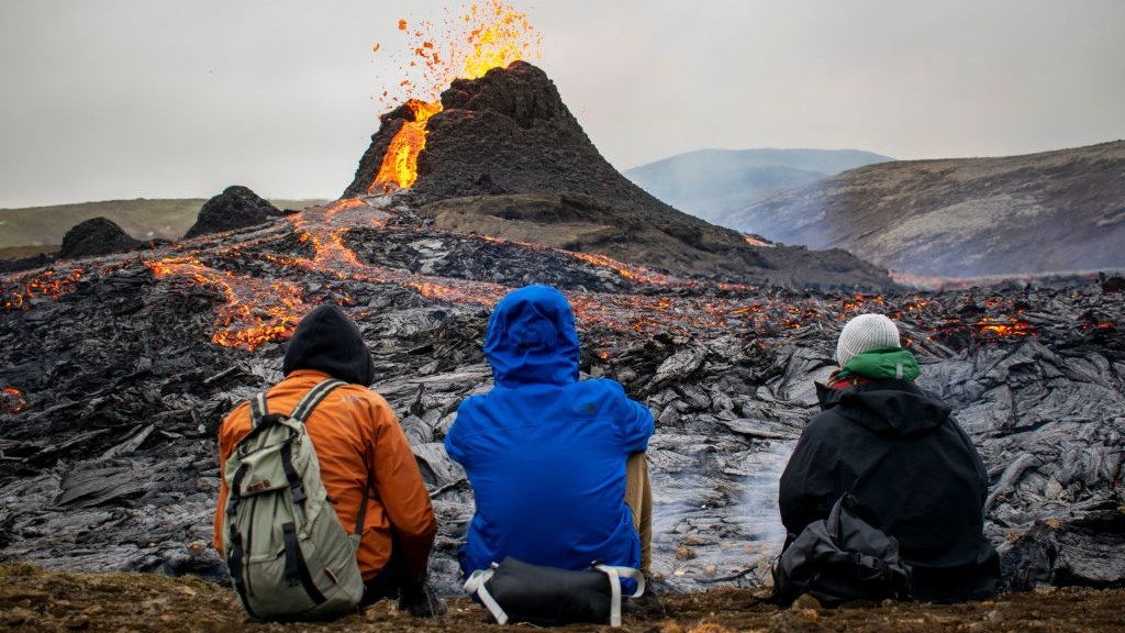 iceland volcano tourist attraction