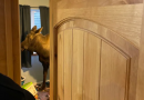 Alaska firefighters help rescue a moose trapped in a home