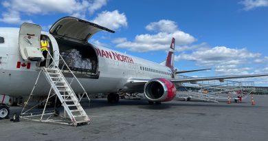 A file photo of a Canadian North plane. (Eilís Quinn/Eye on the Arctic)