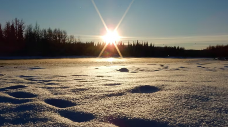 Record high snowpack in Old Crow, Yukon