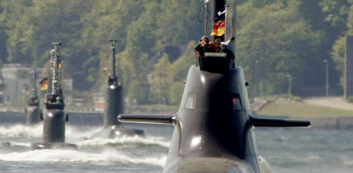 Submarine 'U 34' of the 212A-class of the German Navy
