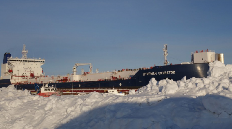 Oil tanker Shturman Skuratov is shipping Russian Arctic oil for Gazprom Neft.