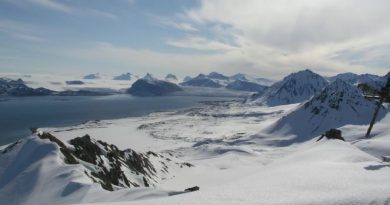 land area covered with ice
