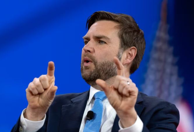 Vice President JD Vance, speaks at the Conservative Political Action Conference, CPAC, at Gaylord National Resort & Convention Center, Thursday, Feb. 20, 2025, in Oxon Hill, Md.