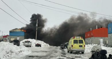 A large cloud of smoke.
