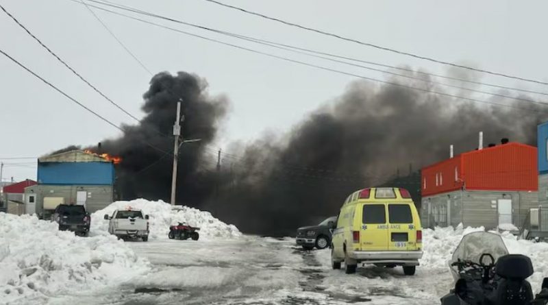 A large cloud of smoke.