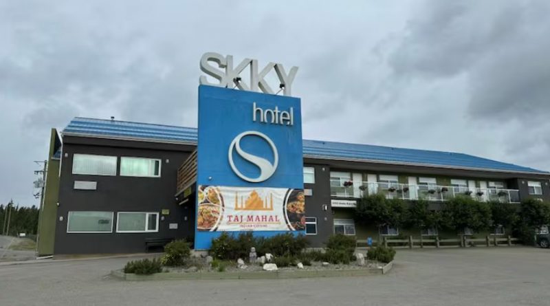 A hotel sign.