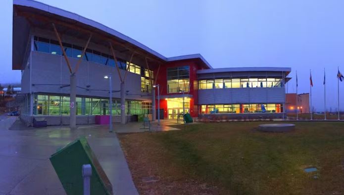 A large public building seen from the outside.