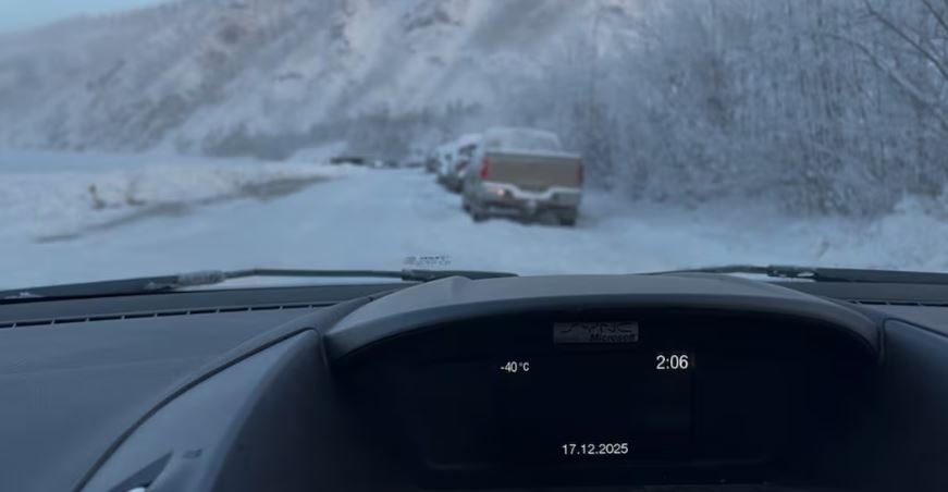 A screen inside of a car