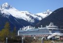 A cruise ship in Skagway, in 2019.