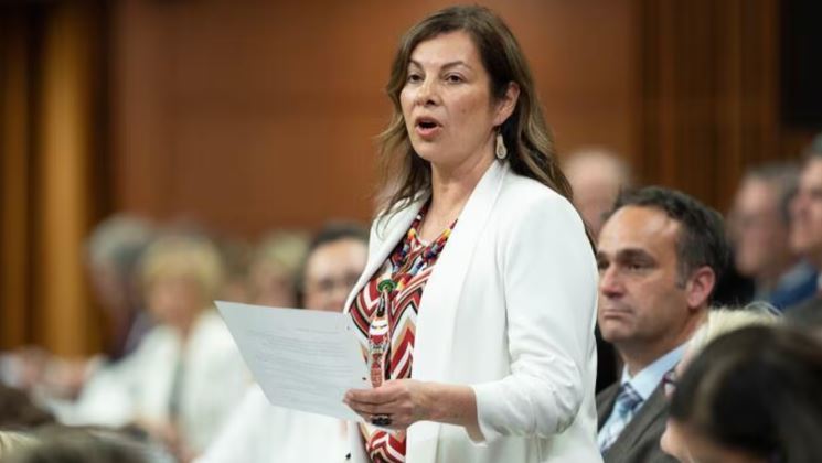 Rebecca Chartrand in Parliament