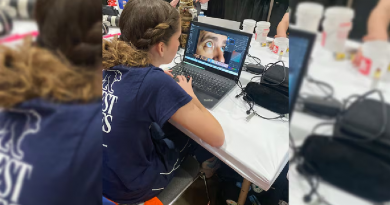 Luna Langlois hard at work during the National Skills Canada Competition.