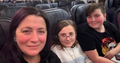 Robyn Scott, left, and her two children, Isla Stewart, 12, and Liz Stewart, 15, may have to cancel a planned trip to the East Coast because of the WestJet strike. More importantly, Liz may be stranded in Manitoba on their own.