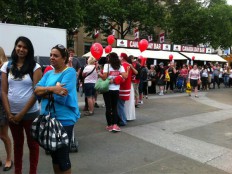 L'avenir des célébrations internationales de la Fête du Canada est incertain. Crédit: Katie Pow, sur Twitter (@lazytree)