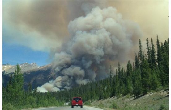 banff fire Parks Canada