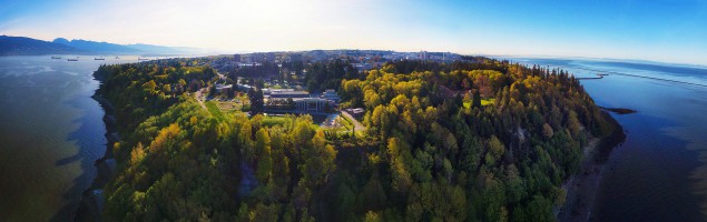 Panorama aérien, Université de la Colombie-Britannique