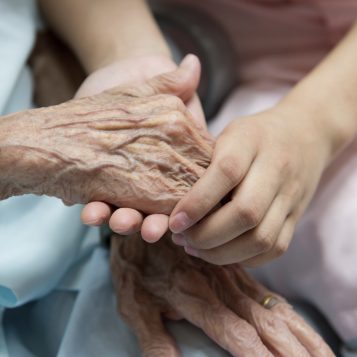 old and young hands