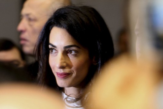 Amal Clooney est l'avocate du journaliste Mohamed Fahmy et femme de l'acteur américain George Clooney. PHOTO CHRISTIAN LUTZ, AP