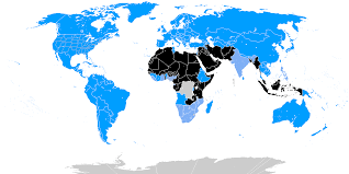 Carte des pays où la polygamie est mieux acceptée. Wikipédia