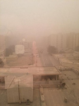 Doha sous la tempête de sable