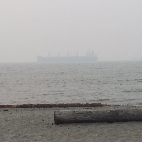 Une plage de la côte canadienne dans l'ouest du pays - Caroline Morneau - Twitter
