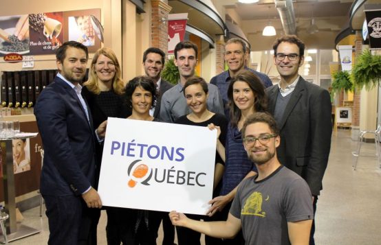 La nouvelle équipe de direction de Piétons Québec (Félix Gravel, Véronique Fournier, Geneviève Guérin, John Husk, Louis Bernier-Héroux, Geneviéve Rajotte Sauriol, Jean-François Bruneau, Jeanne Robin, Philippe Cousineau-Morin, Étienne Grandmont)