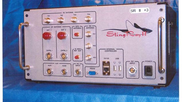 L'appareil de surveillance téléphonique controversé, StingRay. PHOTO : U.S. PATENT AND TRADEMARK OFFICE/THE ASSOCIATED PRESS