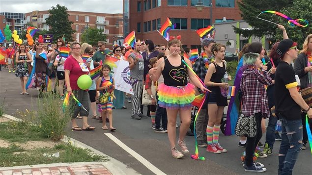 Les couleurs arc-en-ciel de la communté LGBT Photo Credit: Radio-Canada/Maryse Lemieux