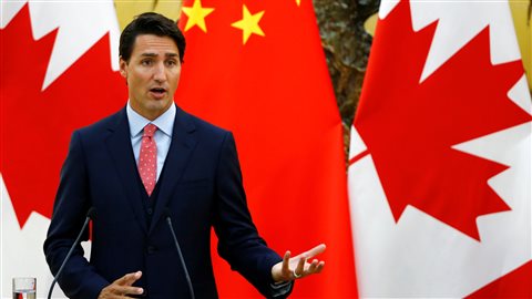 Justin Trudeau en Chine en septembre 2016. © Thomas Peter / Reuters