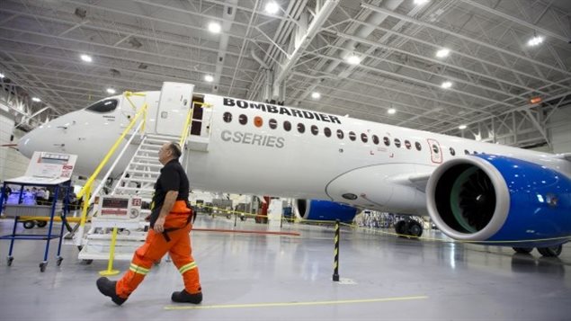 Des syndiqués déplorent la perte d'un joyau de l'aérospatiale canadienne. Photo Credit: SRC