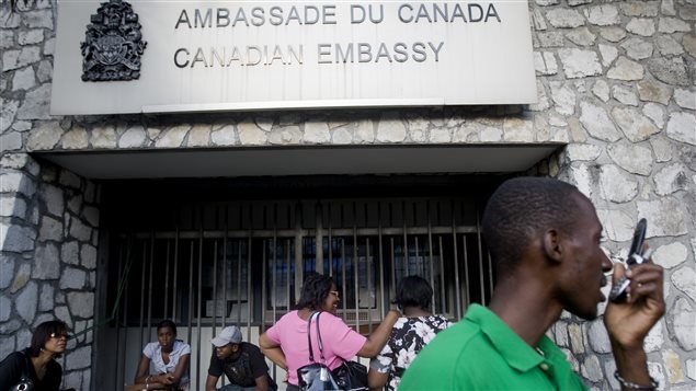 Ambassade du Canada en Haïti. Photo Credit: AFP/Marco DORMINO 