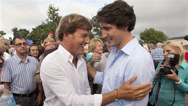 Stephen Bronfman et Justin Trudeau en 2013. CBC 