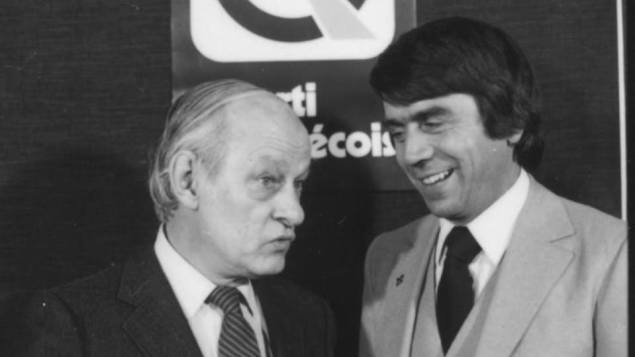 René Lévesque et François Gendron lors de ses début en politique provinciale - RC