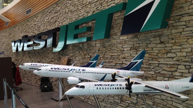 Des modèles d’avions de WestJet © Kyle Bakx