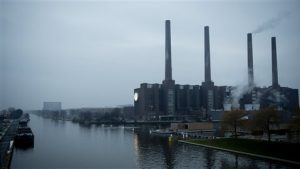 Usine de Volkswagen, à Wolfsburg où se trouve le siège du constructeur automobile. © AFP/ODD ANDERSEN