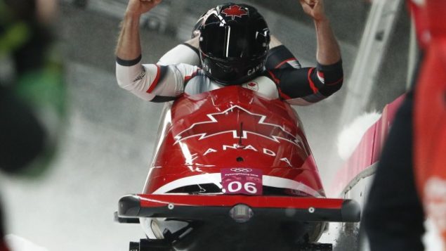 Justin Kripps et son freineur ontarien Alex Kopacz (photo) ont terminé à égalité avec les Allemands Francesco Friedrich et Thorsten Margis à l'issue des quatre manches de l'épreuve en trois minutes 16,86 secondes (3:16,86). PHOTO EDGAR SU, REUTERS