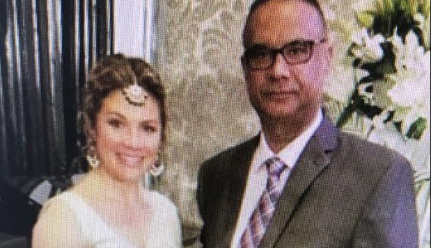 La photo prise lors d'une activité de la délégation canadienne avec l'industrie du cinéma indien, à Mumbai, où l'on voit Jaspal Atwal en compagnie de la femme du premier ministre canadien. Photo CBC News