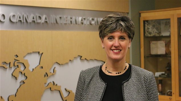 La ministre du Développement international et de la Francophonie, Marie-Claude Bibeau, estime que c'est davantage le leadership du Canada qui est recherché que son argent dans les pays en développement. Photo Credit: Marie-Claude Simard/Radio Canada International