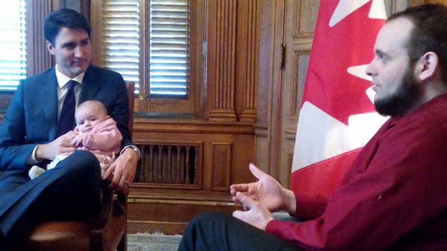Joshua Boyle et sa famille ont rencontré le premier ministre Justin Trudeau le 19 décembre. (@ Boylesvsworld / Twitter)