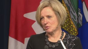 Rachel Notley, première ministre de l'Alberta. Photo: Radio-Canada.